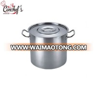 Stainless steel commercial HK stackable soup pot with Lid