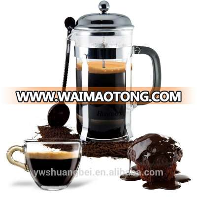 600ml High Quality Stainless Steel French Press Coffee Pot Coffee Filter Household Tea Maker