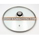 China best quality G type 4mm tempered glass lid for fry pan and pot